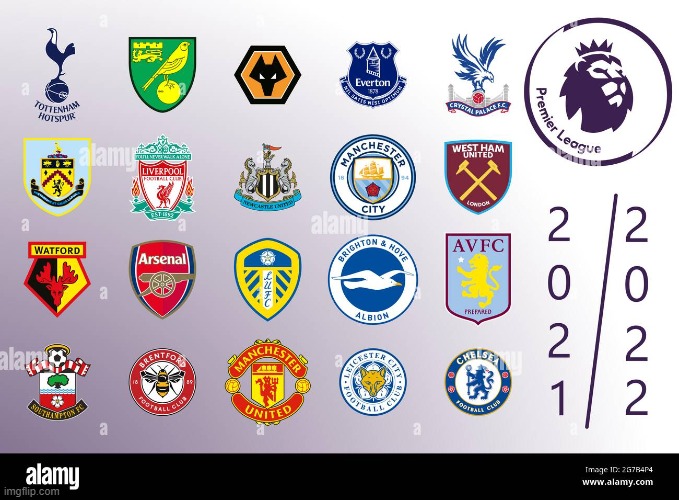 Guess which team(s) are my favorite | image tagged in premier league | made w/ Imgflip meme maker