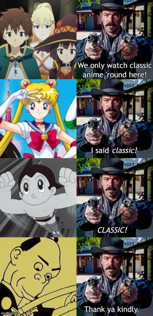 The classic | image tagged in anime | made w/ Imgflip meme maker
