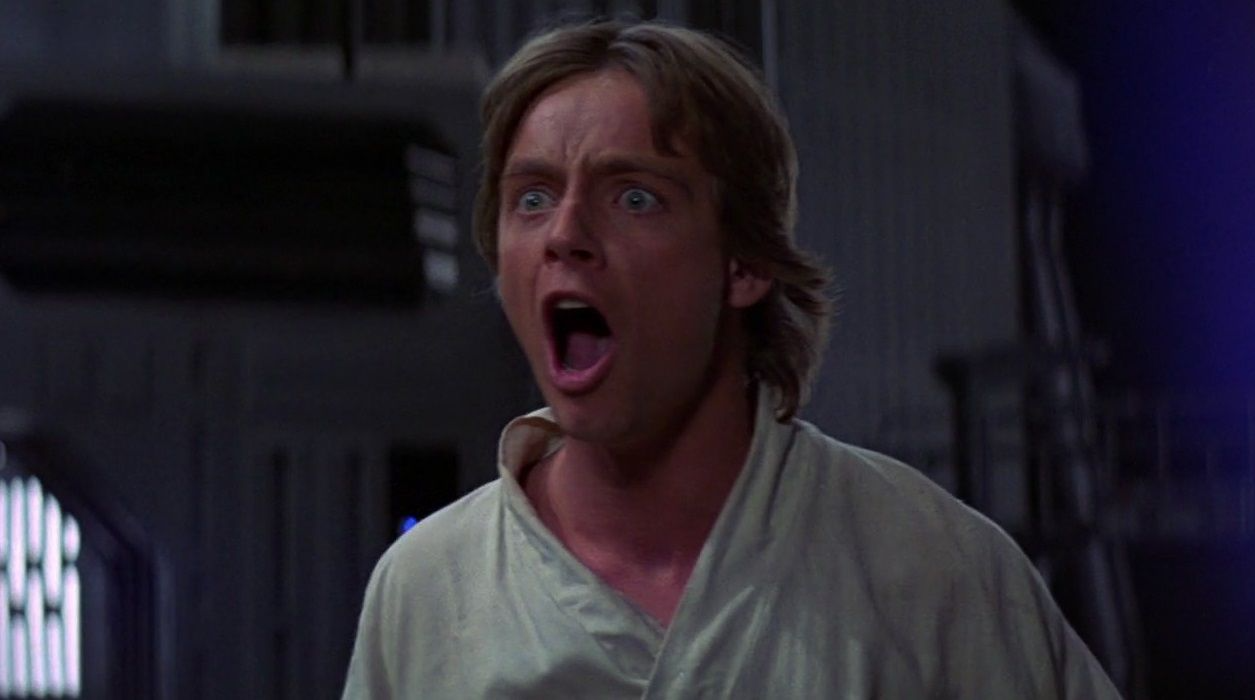 High Quality Luke Skywalker scream Blank Meme Template