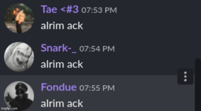 "alright im bak" | made w/ Imgflip meme maker