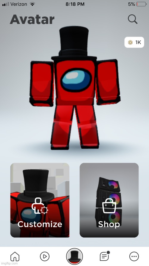 My new roblox avatar XD | image tagged in roblox,lol,among us | made w/ Imgflip meme maker