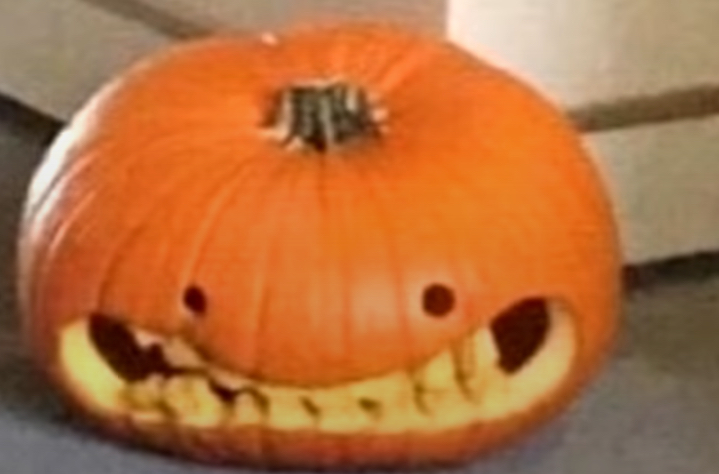 High Quality Reaction cringe pumpkin Blank Meme Template