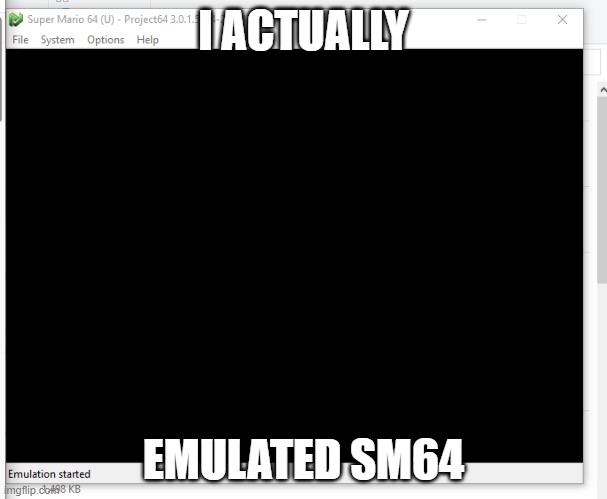 give me controls pls | I ACTUALLY; EMULATED SM64 | made w/ Imgflip meme maker