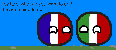 High Quality Italyball and Francebal Blank Meme Template