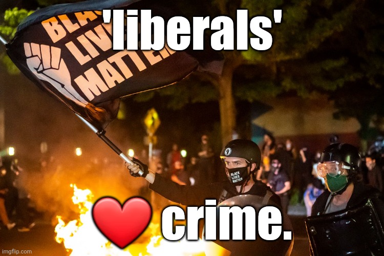 democrats being democrats | 'liberals' ❤ crime. | image tagged in democrats being democrats | made w/ Imgflip meme maker