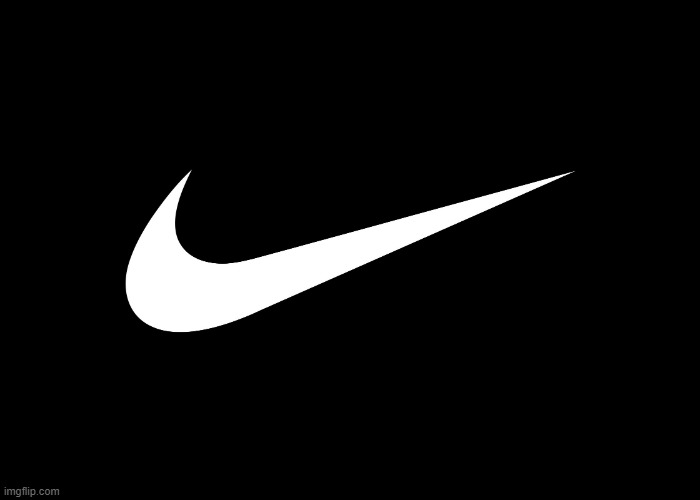 White Nike Swoosh | image tagged in white nike swoosh | made w/ Imgflip meme maker