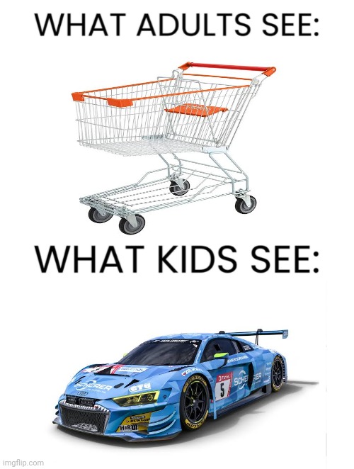 How adults see a trolley vs how kids see a trolley | image tagged in what adults see what kids see | made w/ Imgflip meme maker