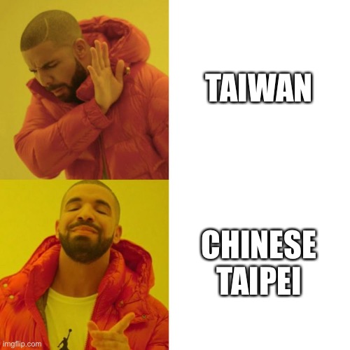 Stronger together? | TAIWAN; CHINESE TAIPEI | image tagged in memes,beijing2022,olympics,china | made w/ Imgflip meme maker