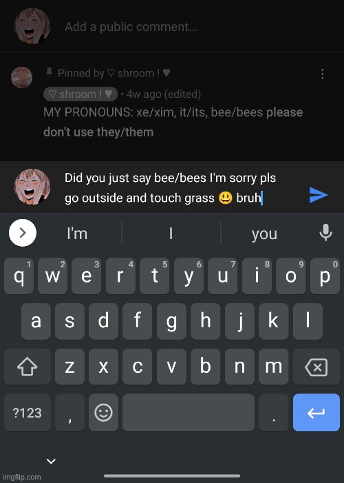 My phone google pfp is swag | made w/ Imgflip meme maker
