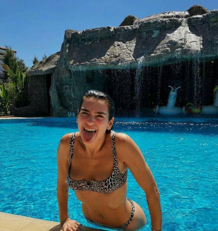 Dua Lipa bikini Blank Meme Template