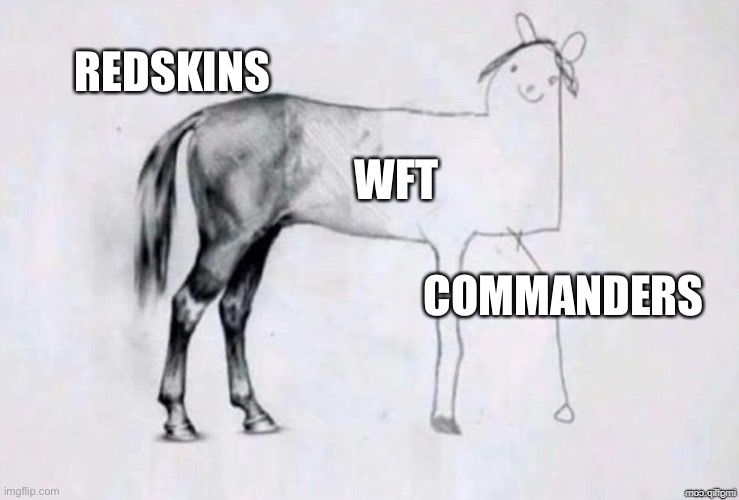 Horse Drawing | REDSKINS; WFT; COMMANDERS | image tagged in horse drawing,washingtoncommanders | made w/ Imgflip meme maker