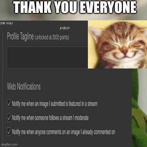 THANK YOU EVERYONE | image tagged in thank you | made w/ Imgflip meme maker