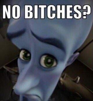 megamind no bitches Blank Meme Template