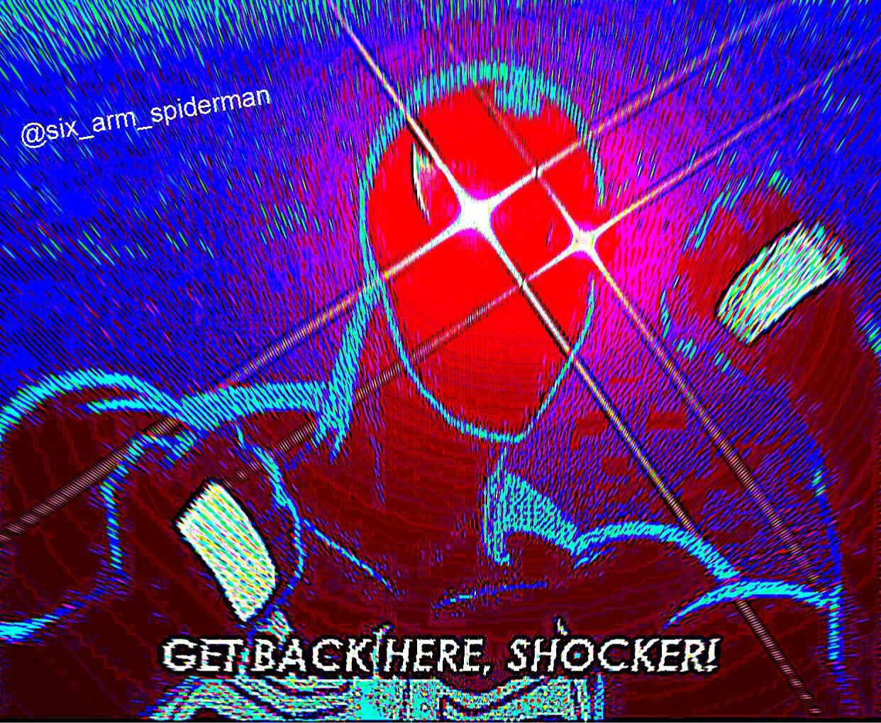 High Quality Spider-Man TAS Get back here Shocker! Blank Meme Template