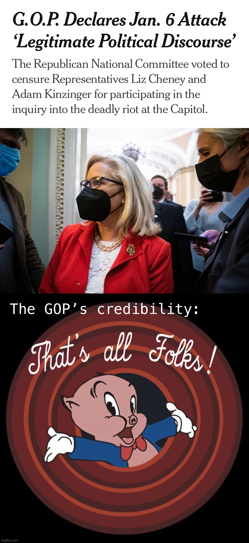 The RNC embraces Antifa thugs. Weird! | The GOP’s credibility: | image tagged in the,rnc,embraces,antifa,thugs,weird | made w/ Imgflip meme maker