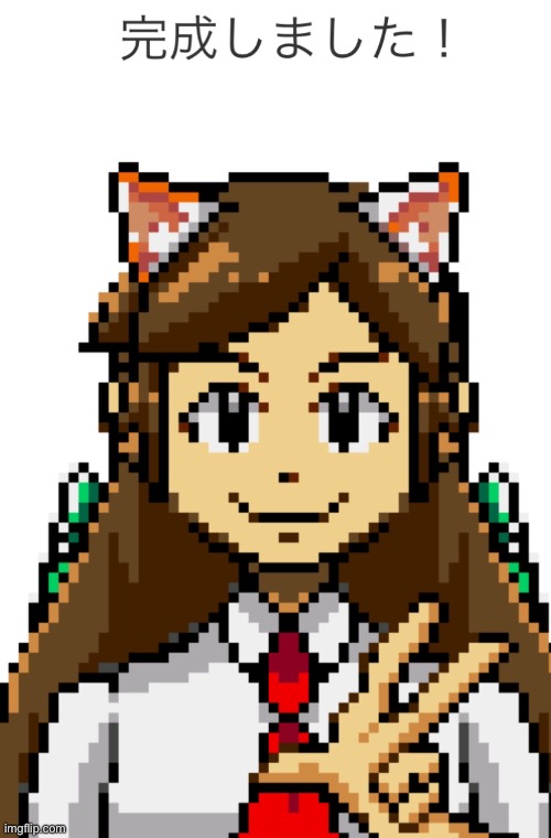 Me as a video pixel video game character | image tagged in picrew,video game | made w/ Imgflip meme maker