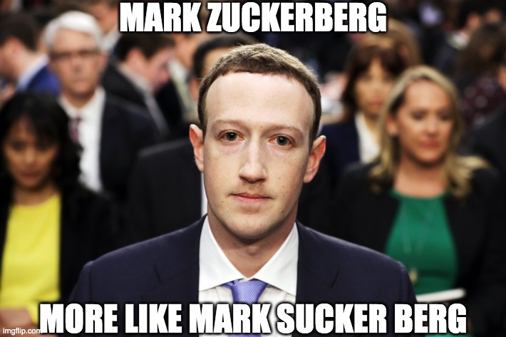 suckerberg | MARK ZUCKERBERG; MORE LIKE MARK SUCKER BERG | image tagged in mark zuckerberg,memes,entrepreneur,sucker | made w/ Imgflip meme maker