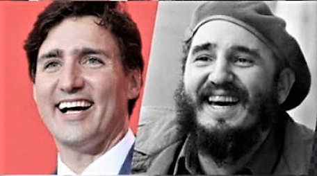High Quality Trudeau and Castro Blank Meme Template