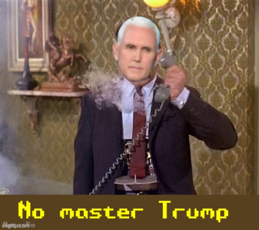 Pence going rouge | image tagged in mike pence,robot,gop,short circuit | made w/ Imgflip meme maker