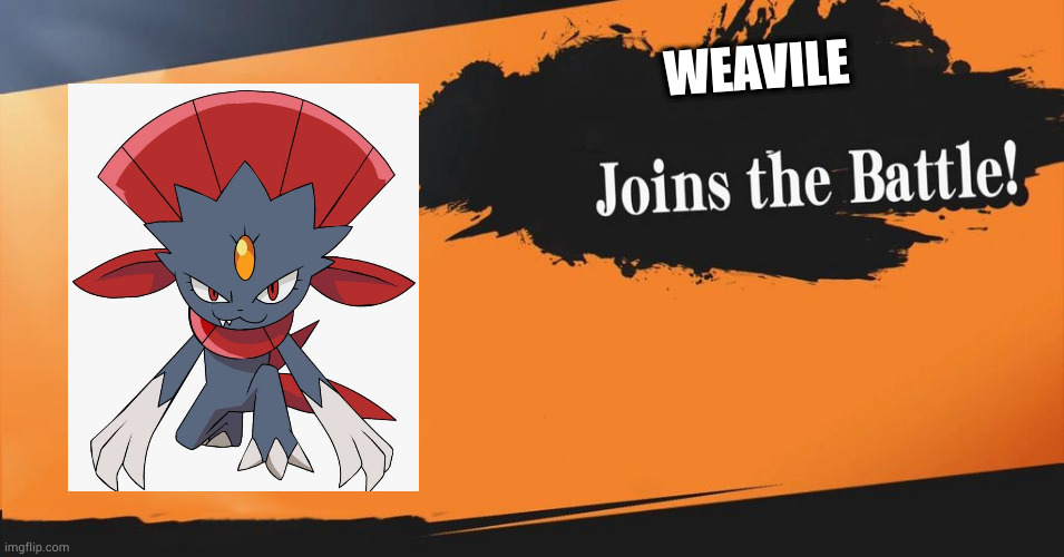 too lazy to get a better picture | WEAVILE | image tagged in smash bros | made w/ Imgflip meme maker