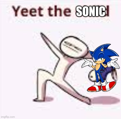single yeet the child panel | SONIC | image tagged in single yeet the child panel | made w/ Imgflip meme maker