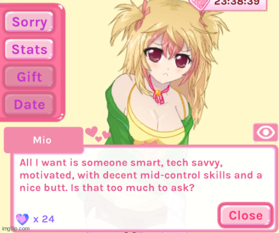 Mio is a mood | made w/ Imgflip meme maker