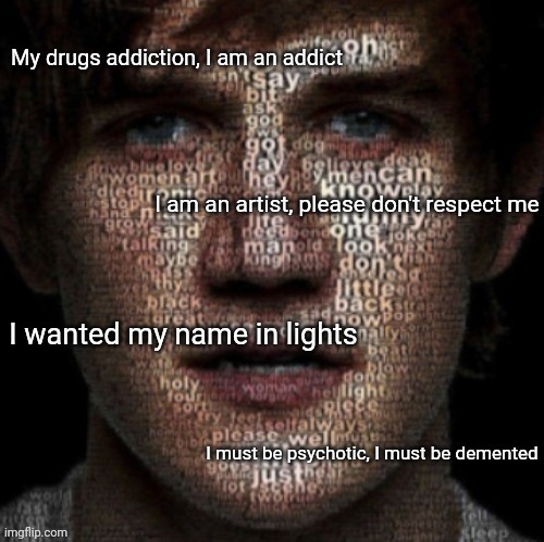 image tagged in bazooka's bo burnham words words words temp | made w/ Imgflip meme maker