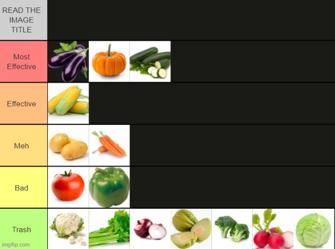 vegetables as weaponry | made w/ Imgflip meme maker