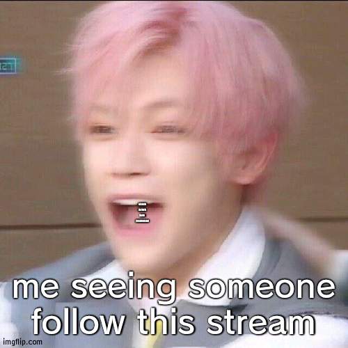 screaming | ALSO GO LISTEN TO TI AMO COSI FOOLS LOL; me seeing someone follow this stream | image tagged in screaming | made w/ Imgflip meme maker