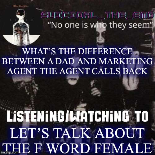 Koala yoga | WHAT’S THE DIFFERENCE BETWEEN A DAD AND MARKETING AGENT THE AGENT CALLS BACK; LET’S TALK ABOUT THE F WORD FEMALE | image tagged in homicide,matrix morpheus | made w/ Imgflip meme maker