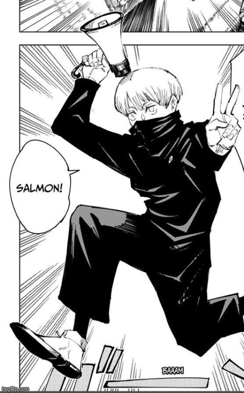 Salmon | image tagged in anime | made w/ Imgflip meme maker