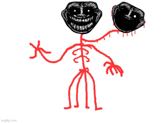 the red forest twins | image tagged in blank white template,trollge,trollface,creepy | made w/ Imgflip meme maker