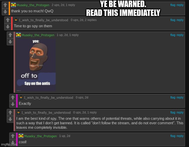 YE BE WARNED. READ THIS IMMEDIATELY | made w/ Imgflip meme maker