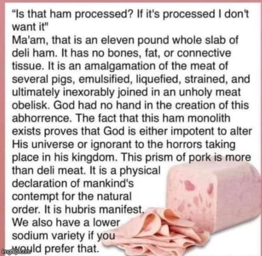 Ham | made w/ Imgflip meme maker