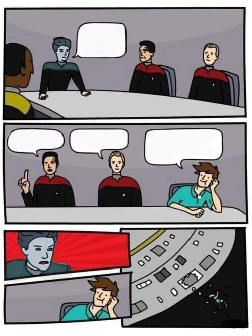 High Quality Murder Janeway board meeting Blank Meme Template