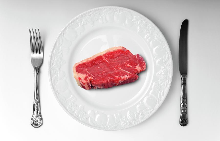 Meat on a plate Blank Meme Template