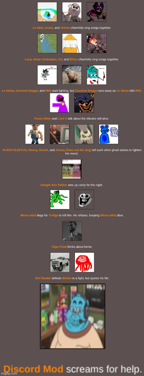 Capybara witnesses le idiota getting covered in definitely milk after slaughtering milk | made w/ Imgflip meme maker