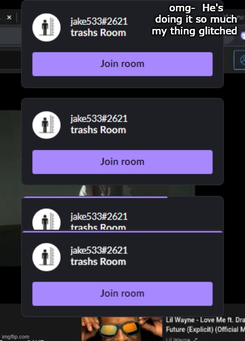 omg-  He's doing it so much my thing glitched | made w/ Imgflip meme maker