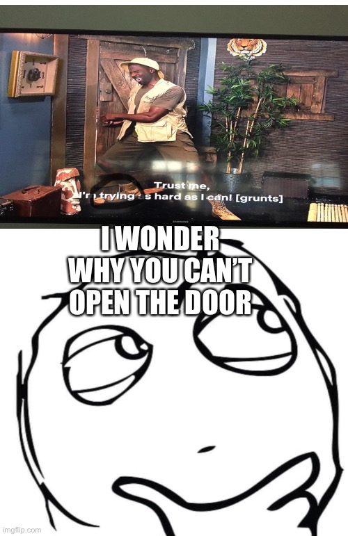 Just so you guyz and girlz know I circled his foot. | I WONDER WHY YOU CAN’T OPEN THE DOOR | image tagged in surprised pikachu high quality | made w/ Imgflip meme maker