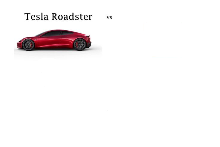 High Quality Tesla Roadster Comparison Blank Meme Template