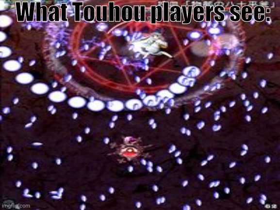 What Touhou players see: | made w/ Imgflip meme maker