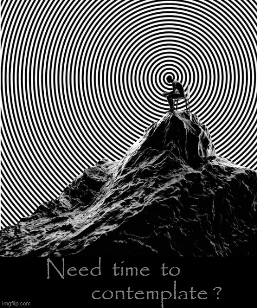 Need time ? | Need  time  to       
           contemplate ? | image tagged in contemplating | made w/ Imgflip meme maker