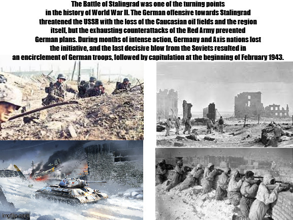 End of the Battle of Stalingrad Birthday | image tagged in ww2,war,ussr,germany | made w/ Imgflip meme maker