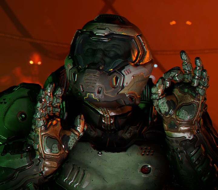 High Quality Doom Slayer just right Blank Meme Template