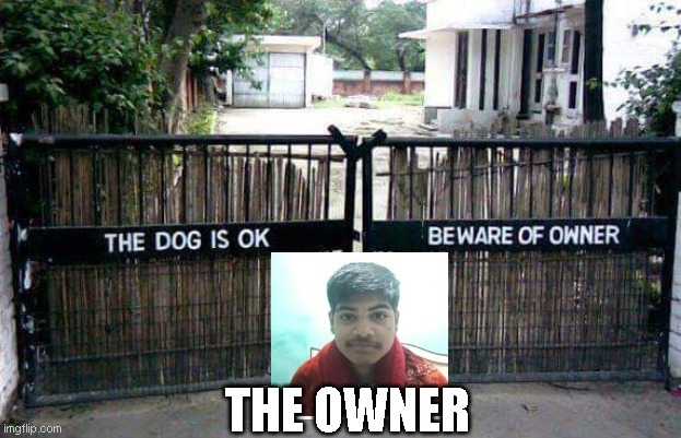 owner meme | THE OWNER | image tagged in owner meme | made w/ Imgflip meme maker