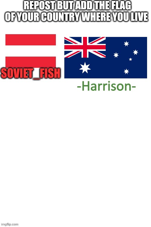 r | -Harrison- | image tagged in repost | made w/ Imgflip meme maker