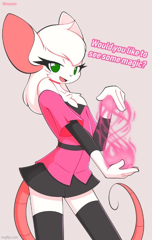 Time for a little magic | image tagged in femboy furry | made w/ Imgflip meme maker