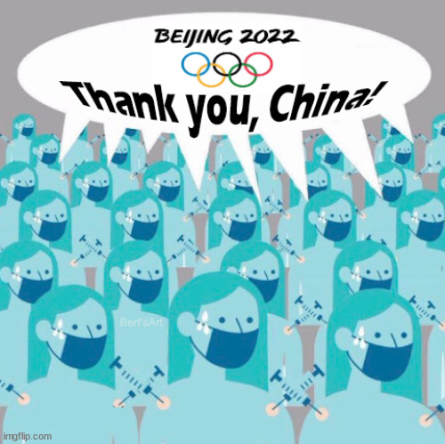 China's 2022 Winter Olympics when surviving covid was added as an Olympic level sport | image tagged in memes,political,olympics,china | made w/ Imgflip meme maker