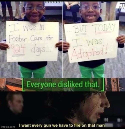 Just so you know, he's talking about the man who put the "Everyone Disliked That" there | made w/ Imgflip meme maker