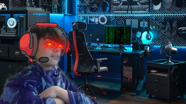 Mind Hack Master's Gaming Room Blank Meme Template